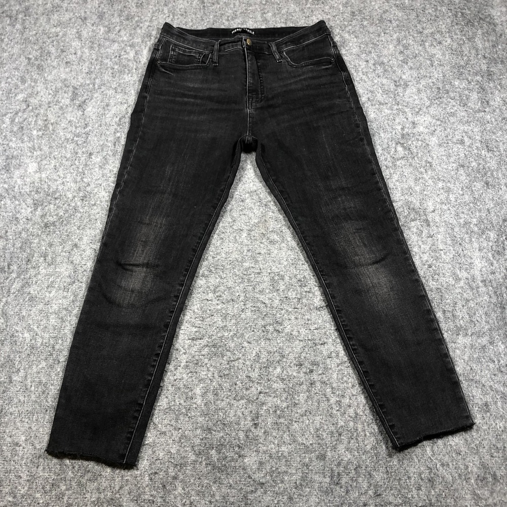 J.Crew Mercantile Jeans Womens 28 Charcoal Wash High Rise Skinny Stretch Denim